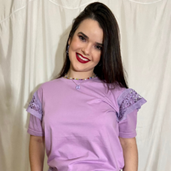 Camiseta Renda de bilro na internet