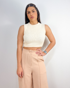 Cropped Tricot Off-White