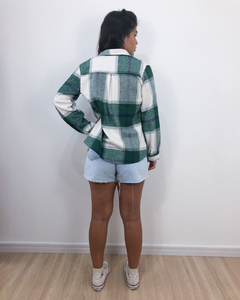 Camisa Flanelada Xadrez Verde na internet