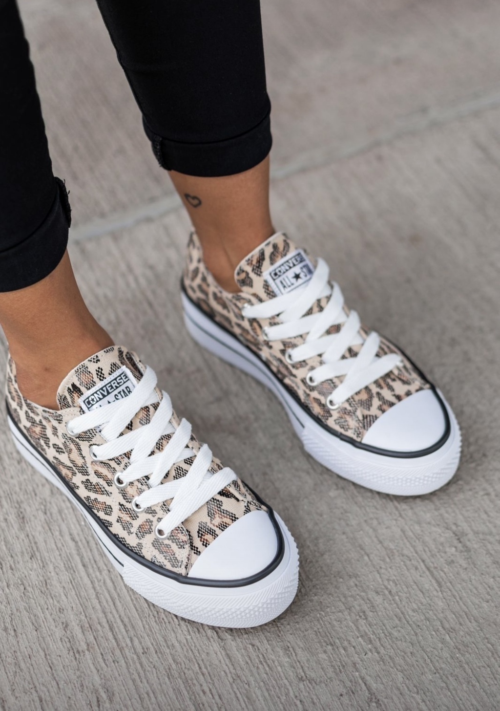 Converse plataforma animal print online