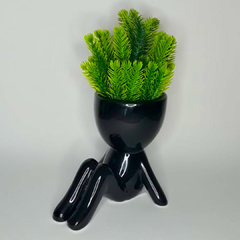 Vaso Bob Sentado 6 - Preto - Realize Home & Decor