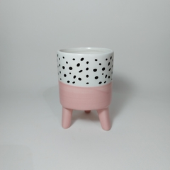 Cachepot com Pés Rosa