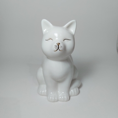 Cachepot Gatinho de Porcelana