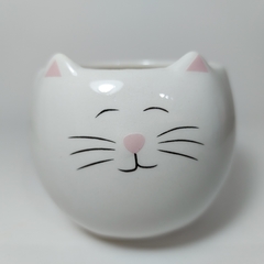 Cachepot Gatinho Branco