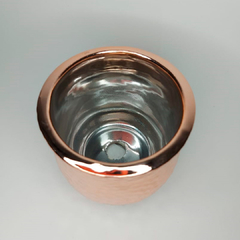 Vasinho em Cerâmica Craquelado - Rosé Gold - comprar online