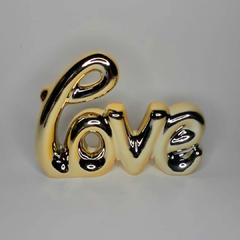 Enfeite Decorativo Palavra Love Dourado P