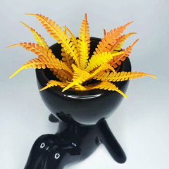 Planta Artificial Mini Samambaia Laranja - comprar online