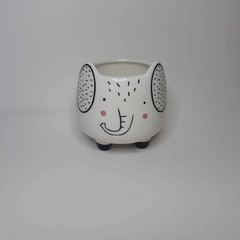 Cachepot Elefante Branco - comprar online