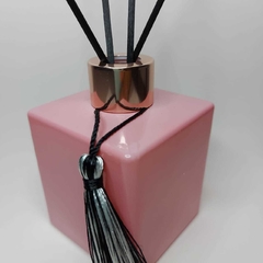 Frasco de Vidro - Difusor de Ambiente Cubo - Rosa - comprar online