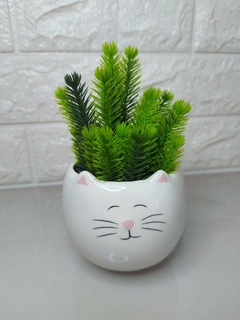 Cachepot Gatinho Branco - comprar online