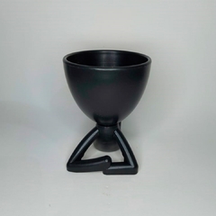 Vaso Bob Deitado de Plástico - Preto - comprar online