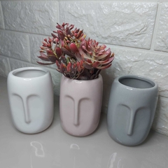 Cachepot Rosto Rosa - Realize Home & Decor