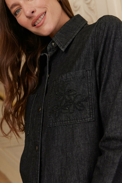 CAMISA TILA DENIM NEGRO