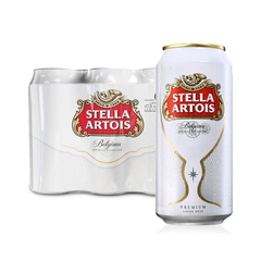 Cerveza Stella Artois Blanche Six Pack Lata 473cc