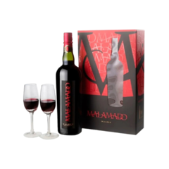 Vino Malamado Malbec Estuche con 2 Copas 750cc