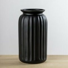 florero/Jarron de cerámica negro