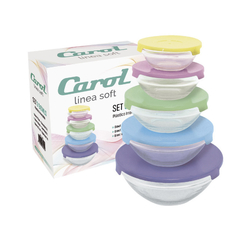 Set de Bowls Pastel Carol x5