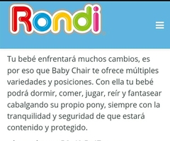 Rondi Baby Chair - comprar online