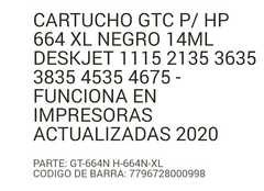 Cartucho HP 664 - comprar online