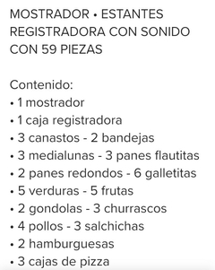 Supermercado con caja Registradora - Casa Timi