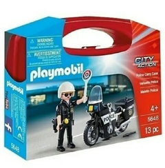 Playmobil Policía con moto