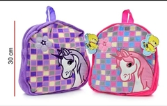 Mochila de peluche unicornio