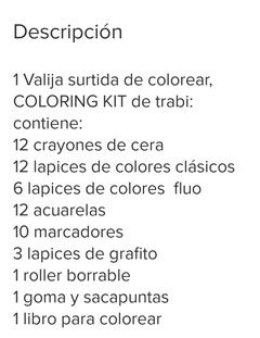 Valija Coloring Kit - Casa Timi