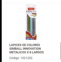 Lápices Colores metálicos de 8u. - comprar online