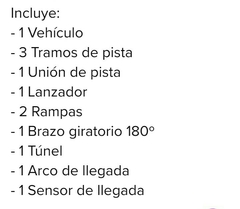 Pista de Autos velocidad sin limites con rampa lanzador en internet