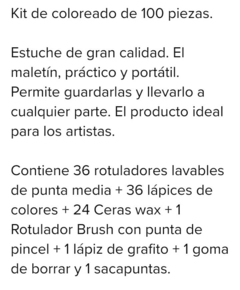 Set creativo Maped de 100 piezas - Casa Timi