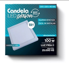 Plafón LED 18w cuadrado