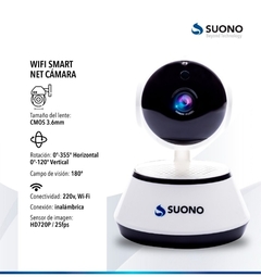 Camara de seguridad wifi 360° - comprar online