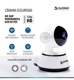 Camara de seguridad wifi 360°