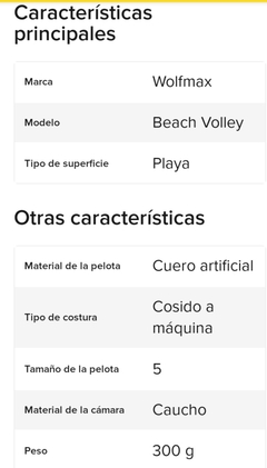 Pelota de Voley en internet