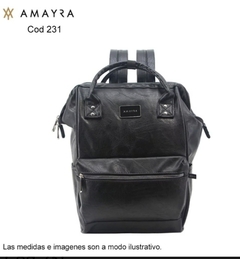 Mochila cuero pu - comprar online