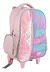 MOCHILA CON CARRO TRENDY VERDE AGUA Y ROSA LENTEJUELAS 27680 (C2F) - 25% OFF PAGANDO CON TRANSFERENCIA - Clemente Full Shop