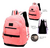 MOCHILA EVERLAST ROSA Y NEGRO