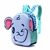 MOCHILA HELLO SKORA FRENTE TERMOFORMADO CELESTE ELEFANTE - comprar online