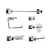 Estalgrif Quartier 810/170 - Kit de accesorios 7 piezas cromo