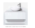 Stampato - Vanitory colgante 60cm liso blanco