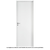 Oblak - Puerta placa Practika blanco SC marco madera E 70/10 derecha