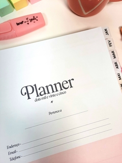 Planner 2025 Self Love tamanho Quadradinho - Fofurinhas da Bila