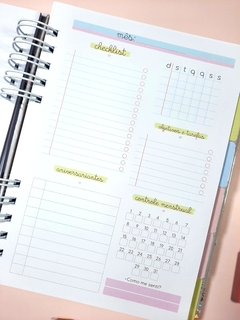 Planner permanente - Miolo Cute - loja online