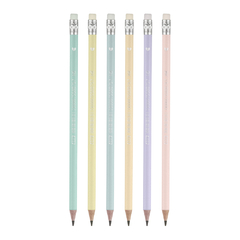 Lápis grafite HB pastel com borracha - BRW - comprar online