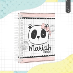 Caderno Panda 01 - tamanho colegial