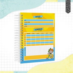 Caderno Gato Galáctico - tamanho colegial - comprar online