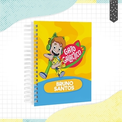 Caderno Gato Galáctico - tamanho A5