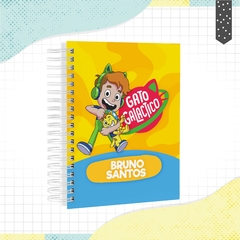 Caderno Gato Galáctico - tamanho universitário