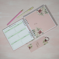 Agenda sem data Miolo living - 2 dias por página tamanho 18x18cm - comprar online