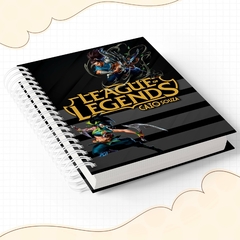 Agenda escolar permanente - 2 dias por página - League of legends